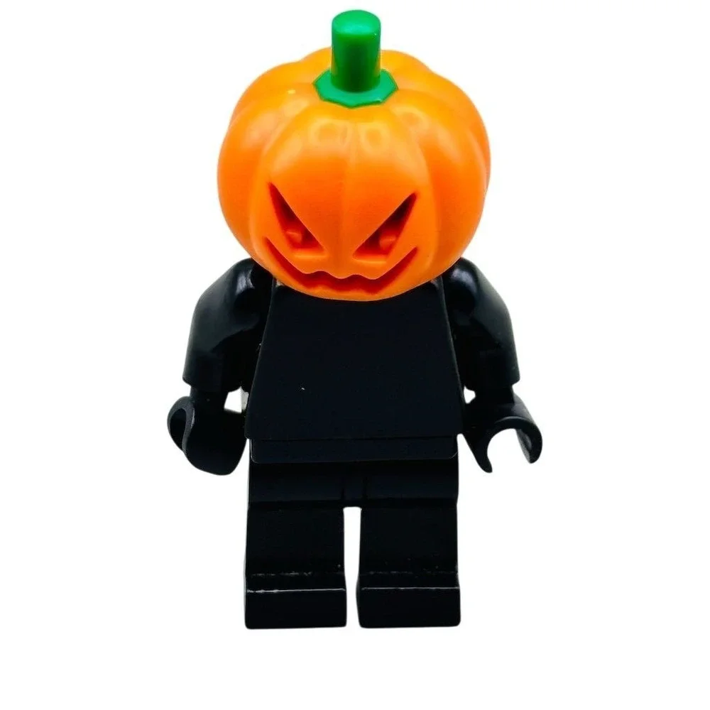 LEGO Halloween Pumpkin Minifigure with‎ Spider Accessory